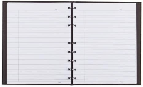Notebook Defter, Tek Konu, Dar Çizgili, Siyah Kapak, 75 Yaprak 23,5 x 18,4 cm