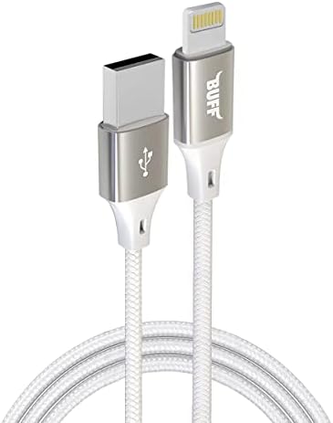 Buff BL71 USB to Lightning 2.4A 1.2M Örgülü Data ve Şarj Kablosu (Beyaz)