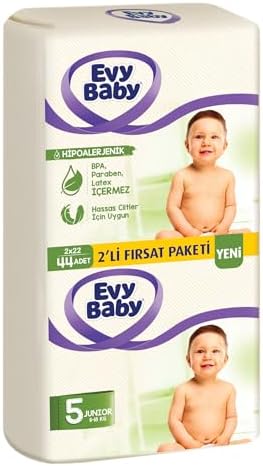 Alternative view of Evy Baby Bezi Junior 2'li Paket 5 Beden 44 Adet