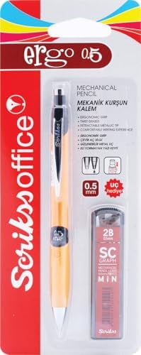Alternative view of Office, Scrikss Ergo Versatil 0.5 mm Sarı & Min Uç 2'Li Set, T00Sccc5Erg09A, Sarı, 0.5 mm