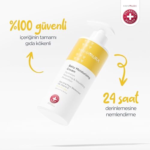 Baby Moisturizing Cream, Yenidoğan ve Hassas Ciltler İçin Nemlendirici ve Bariyer Destekleyici Bebek Kremi, 200 ml