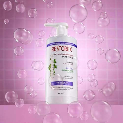 Restorex Saç Dökülmesine Karşı Şampuan 900 ml - Sağlıklı Uzama Etkili
