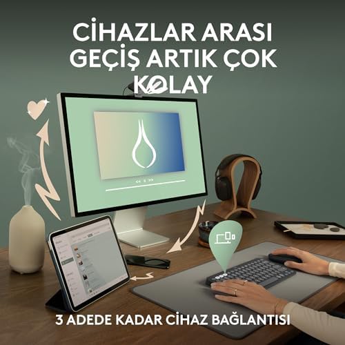 Alternative view of Pebble Keys 2 K380S 920-011859 Siyah TKL Q Kablosuz Klavye