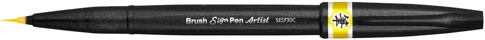 Alternative view of Sing Pen Brush İnce Uçlu Fırça Kalem SARI