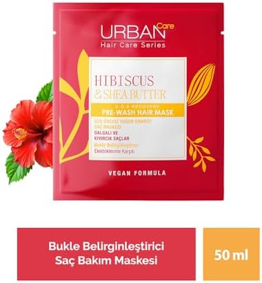Twisted Curls Hibiscus & Shea Butter Kıvırcık ve Dalgalı Saçlara Özel Duş Öncesi Saç Bakım Maskesi 50 ml- Vegan