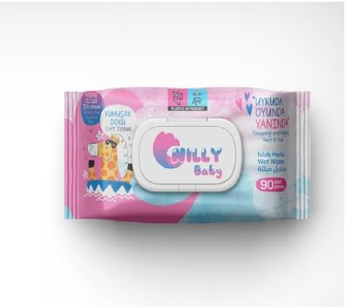 Islak Havlu 90 Yumuşak Doku Pembe Kapaklı