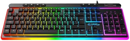K1 360° Özelleştirilebilir Rgb & Yazılımlı Full Membran 104+7 Tuşlu Ekstra Multimedya/Rollover Ses Kontrol Mekanizmalı Gaming Klavye - Görsel 2