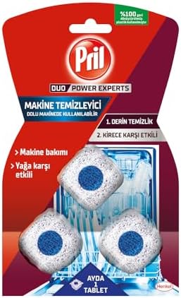 5'i 1 Arada Makine Temizleyici Tablet, 1 x 3 Adet