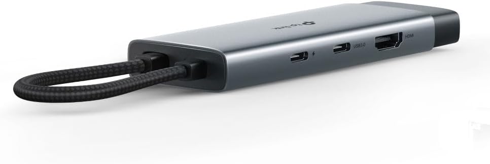 UH7020C, 4K 60Hz HDMI, Gigabit Port, 100W Hızlı Şarj, SD ve MicroSD Kart Yuvası, 5Gbps Data Transfer Hızı, 7'si Bir Arada USB-C Hub - Görsel 3