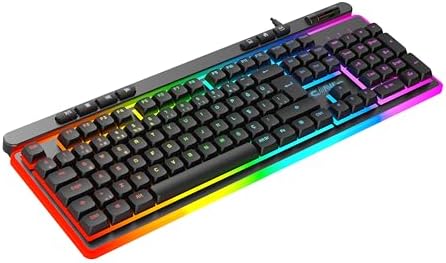 K1 360° Özelleştirilebilir Rgb & Yazılımlı Full Membran 104+7 Tuşlu Ekstra Multimedya/Rollover Ses Kontrol Mekanizmalı Gaming Klavye - Görsel 3