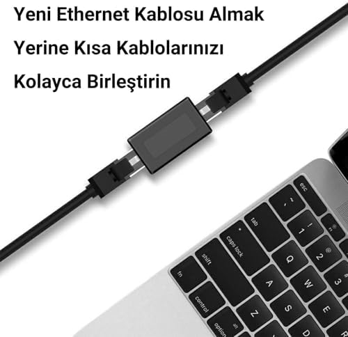 RJ45 Cat6 Cat7 Cat8 Ethernet Kablo Uzatma Aparatı - Görsel 3