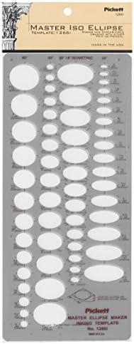Pickett (Master Isometic Ellipse) - Master Isometric Ellipse Template (1266I)