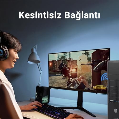 650 Mbps 2.4GHz/5GHz Dual Band Alıcı Verici USB WiFi Adaptör
