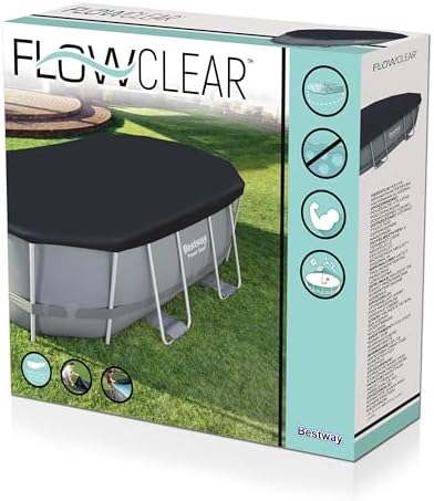 Flowclear PVC branda, gri, Power Steel havuz için - Görsel 3