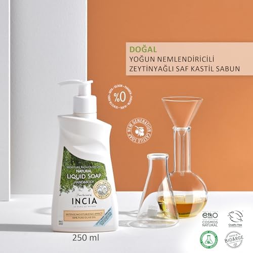 Alternative view of %100 Doğal Sıvı Kastil Sabunu Yoğun Nemlendirici Zeytinyağlı 10 Bitkisel Değerli Yağ Vegan 250 ml