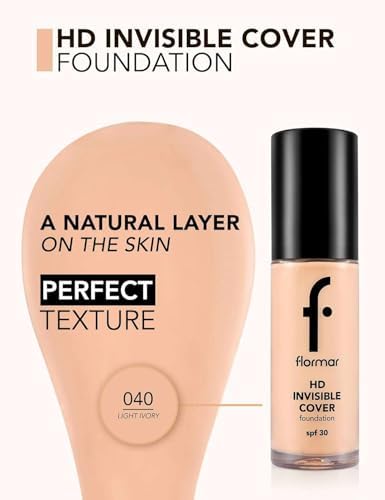 Invisible Cover HD Hafif Yapılı Yarı Parlak Bitişli SPF30 Fondöten