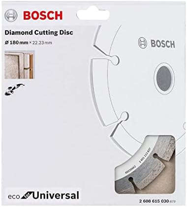 Professional Accessories Eco for Universal Segmanlı Elmas Kesme Diski 180 * 22,23 mm-Kilit somunlu geniş avuç taşlama makineleri için - Görsel 2