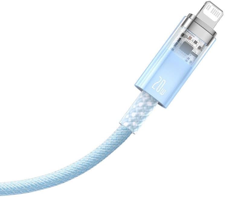 Alternative view of Explorer Serisi Hızlı Şarj Kablosu Akıllı Sıcaklık Kontrolü Type-C to iP 20W, 1m, Mavi