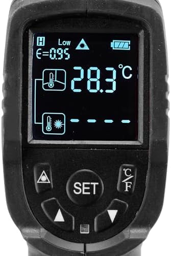Alternative view of kızılötesi termometre TC-IT 550 (-50 - +550°C, 3 emisyon ayarı, arkadan aydınlatmalı LCD ekran, °C ve °F ölçümleri)