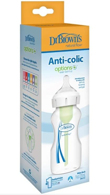 270 ml Geniş Ağız PP Biberon 2. Seviye Emzik ile