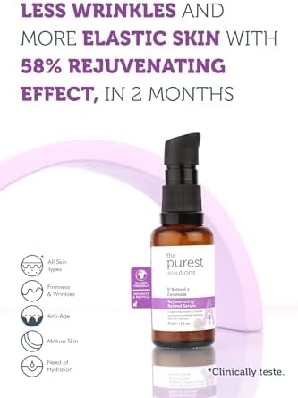 Alternative view of The Purest Solutions, Retinol İçerikli Gece Bakım Serumu, Kırışıklık Karşıtı Bakım, 30 ml (%1 Retinol + Seramid)
