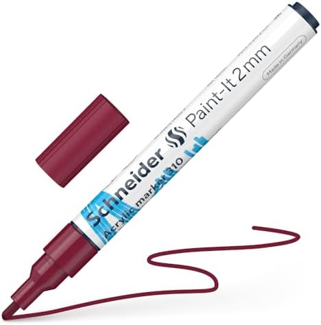 310 AKRİLİK MARKER 2MM BORDO- 120161