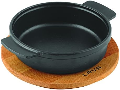 Lava, Pişirme Kabı, LV ECO GV 14 K4, Yuvarlak Güveç, Ahşap Altlık, Çap 14 cm, Dökme Demir, Siyah