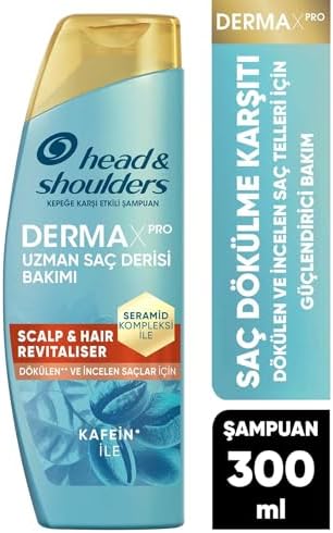 & Shoulders DermaXPRO Scalp & Hair Revitaliser Dökülme ve Kepek Karşıtı Şampuan Kafein ve Seramid ile 300ml