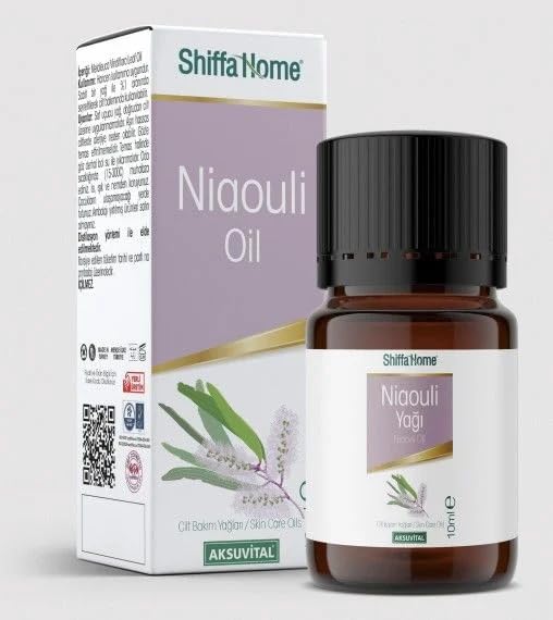 Shiffa Niaouli Yağı 10 ml |%100 Saf Uçucu Yağ | Cilt Bakımı, Aromaterapi ve Masaj İçin | Melaleuca Viridiflora