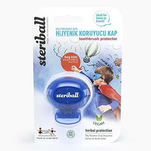 Alternative view of Diş Fırçası için Vegan Hijyenik Koruyucu Mavi Kap