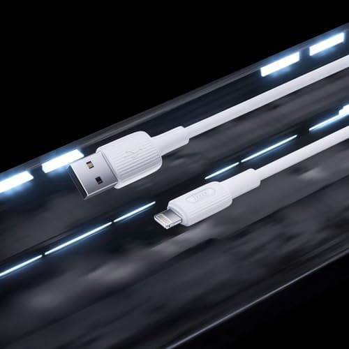 Alternative view of 12W 2.4A USB-A to Lightning iPad ile Uyumlu Silikon Hızlı Şarj ve Data Kablosu Beyaz 1 Metre