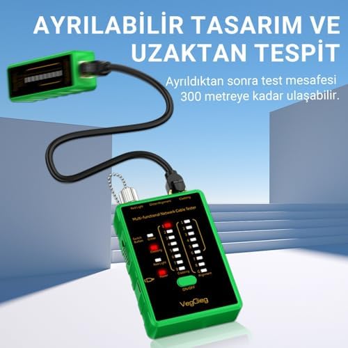 Multi Fonksiyonel Fiber Optik RJ45 Network Ethernet Ağ Kablo Test Cihazı