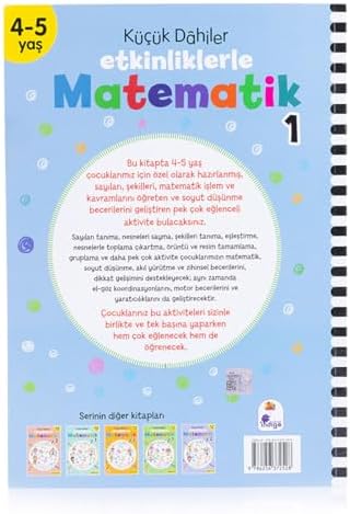 Küçük Dahiler – Etkinliklerle Matematik 1. Kitap: ( 4-5 Yaş )