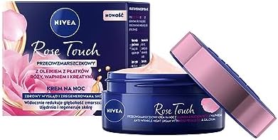 Aqua Rose Kırışıklık Karşıtı Gece Yüz Bakım Kremi 50ml, Kalsiyum, İnce Çizgi Görünümü, Sıkı Cilt