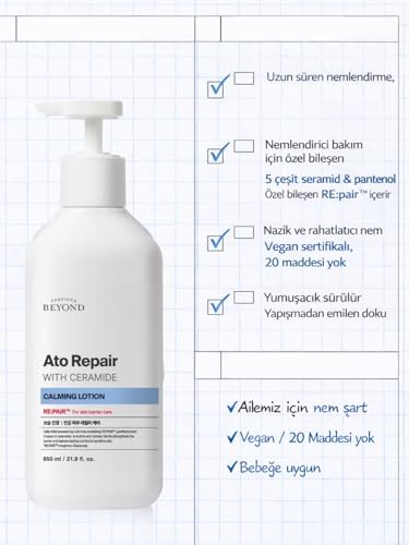 ATO Repair Calming Lotion Seramidli Nemlendirici Yatıştırıcı Vücut Losyonu 650 ml