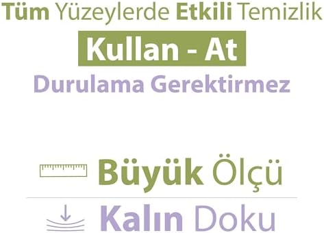doğadan pratik temizlik Yüzey Havlusu Lavanta 100 Yaprak