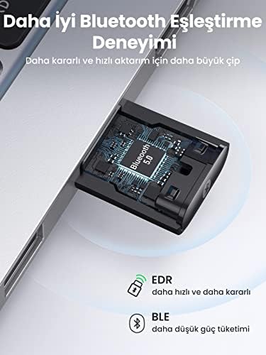 Alternative view of Mini USB Dongle Bluetooth 5.0 Adaptör Siyah