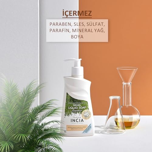 %100 Doğal Sıvı Kastil Sabunu Yoğun Nemlendirici Zeytinyağlı 10 Bitkisel Değerli Yağ Vegan 250 ml