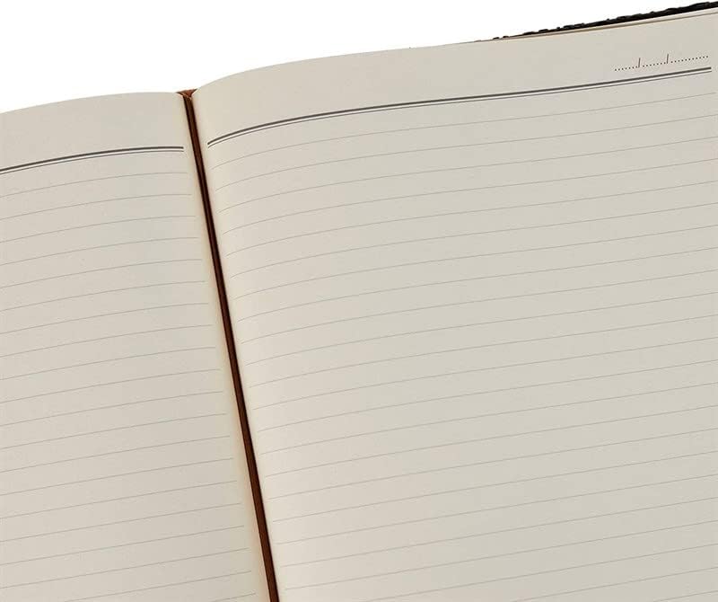 2K 4811 Defter 14x20 Cm. Çi̇zgi̇li̇ 160 Yapraklı Suni Deri Hilton Desen Kapaklı Kahverengi, Kahverengi