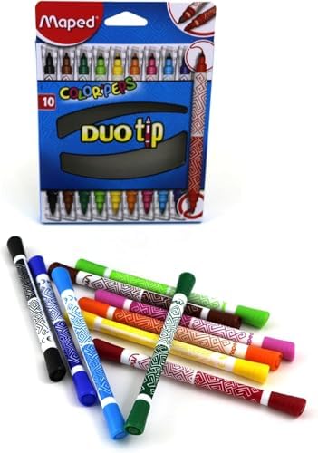 849010 COLOR PEPS DUO 10 RENK KEÇELİ KALEM