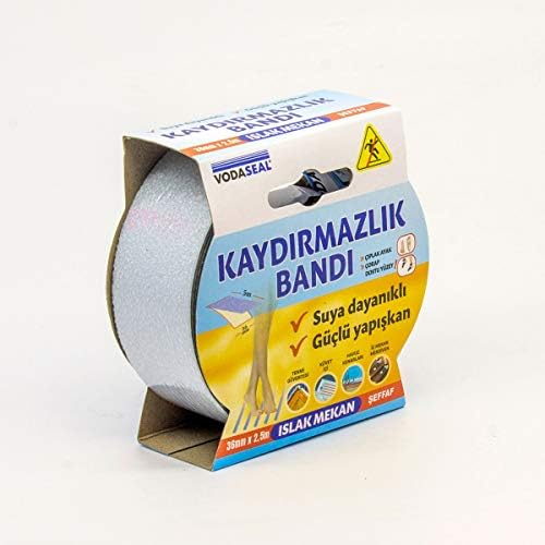 Alternative view of Islak Mekan Kaydırmazlık Bandı, 36mmx2.5, Şeffaf