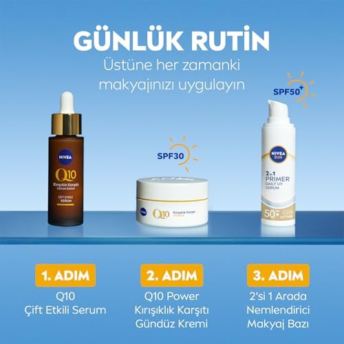 Alternative view of SUN SPF50 Nemlendirici Primer Serum 30ml, Makyaj Bazı, Hyaluron, Antioksidan, Yüksek Güneş Koruyucu