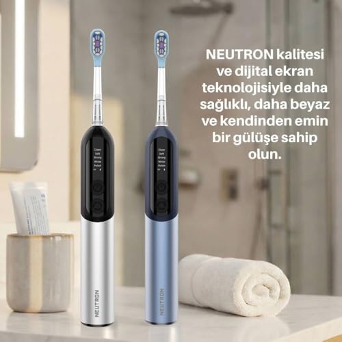 Alternative view of NTL-TB-12PB OTOMATİK, ŞARJLI, SONİK DİŞ FIRÇASI, MAVİ, 60° HAREKETLİ BAŞLIK