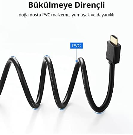UHD 4K Yüksek Hızlı Ethernet ve HDMI Kablosu, 10 Metre