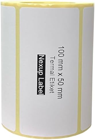 100x50 mm Termal Etiket, Barkod/Adres/Kargo Termal Etiketleri,  ve Diğer Yazıcılarla Uyumlu