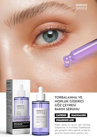 Caffeine Ampoule Gözaltı Torba ve Koyu Halka Karşıtı