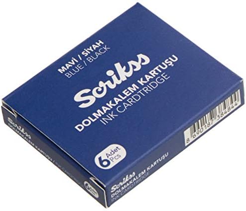Alternative view of Kartuş Dolma Kalem Kartuşu 6'lı Blister 10'lu Paket Mavisiyah