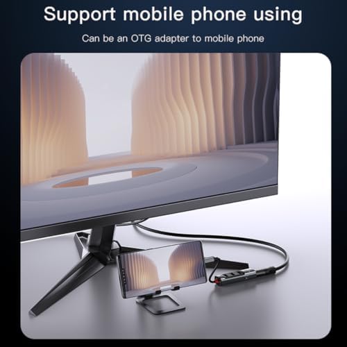 Alternative view of 5in1 3 Adet Usb 3.0/1 Adet 100W Type-C ve 1 Adet 4K 30Hz HDMI Çıkışlı Hub Dönüştürücü