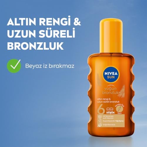 Alternative view of SUN Karoten Özlü Yoğun Bronzlaştırıcı Güneş Yağ Sprey 200ml, E Vitamini,Doğal ve Altın Rengi Bronzluk