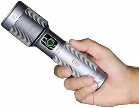Bix Flashlight BX5141FL 30W LED, Max. 1450 Lümen Parlaklık ve 690 Metreye Kadar Menzilli 2200mAh Şarj Edilebilir LED Bildirimli Kompakt El Feneri - Görsel 3
